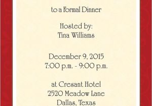 Dinner Party Invitations Free Dinner Invitation Template Free