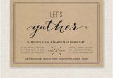 Dinner Party Invitations Free Let S Gather Dinner Party Invitation Printable