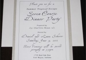 Dinner Party Invite Wording Birthday Dinner Party Invitation Wording Cimvitation
