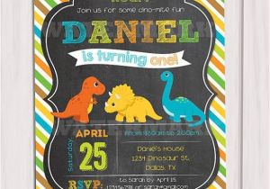 Dinosaur 1st Birthday Party Invitations 28 Dinosaur Birthday Invitation Designs Templates Psd