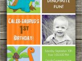 Dinosaur 1st Birthday Party Invitations Dinosaur 1st Birthday Invitations Best Party Ideas