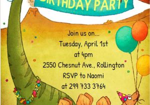 Dinosaur Party Invitation Template Free 17 Dinosaur Birthday Invitations How to Sample Templates