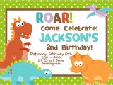 Dinosaur themed Party Invitations Cretaceous Dinosaur Birthday Party Invitations Bagvania