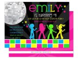 Disco Party Invitation Template 54 Best Invitations Images On Pinterest Birthday Party