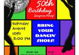Disco Party Invitation Template Custom Disco Birthday Party Invitations Zazzle
