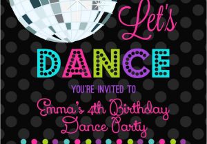 Disco Party Invitation Template Let 39 S Dance Disco Ball Invitation You by Prettypartycreations