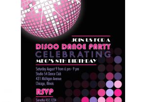 Disco Party Invites Printable Disco Birthday Party Printable Invitation