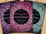Disco Party Invites Printable Disco Dance Party Birthday Invitation Girl Birthday Party