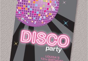 Disco Party Invites Printable Free Printable Disco Party Invitation