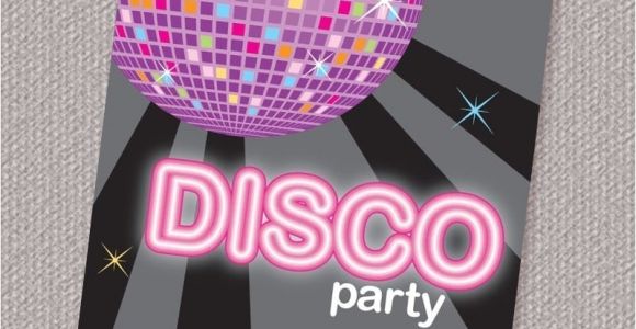 Disco Party Invites Printable Free Printable Disco Party Invitation