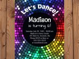 Disco theme Party Invitations Free Dance Party Invitations Dance Birthday Invitation Disco