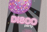 Disco theme Party Invitations Free Disco Ball Birthday Party Invitation Personalized Printable