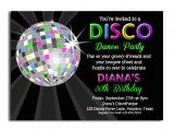 Disco theme Party Invitations Free Disco Party Invitations Disco Party Invitations with some