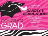 Discount Graduation Invitations Pink Zebra Grad Personalized Invitation Discount