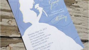 Disney Bridal Shower Invitations Disney Beauty and the Beast Belle Bridal Shower Invitation