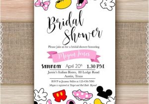 Disney Bridal Shower Invitations Disney Bridal Shower Invitation Printable Disney Engagement