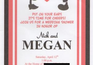 Disney Bridal Shower Invitations Disney themed Wedding Shower Invitation Set Of 15