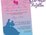 Disney Bridal Shower Invitations Sleeping Beauty Inspired Disney Bridal Shower or Birthday