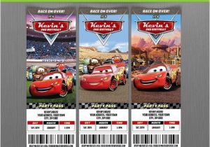 Disney Cars Birthday Invitations Tickets Disney Cars Birthday Ticket Invitations Instant Download