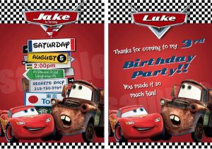 Disney Cars Birthday Party Invitations Templates Disney Cars Birthday Invitations