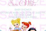 Disney Princess Baby Shower Invites Baby Shower Invitation Princess Disney Babies by