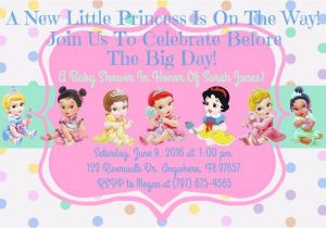 Disney Princess Baby Shower Invites Disney Baby Shower Ideas Baby Ideas