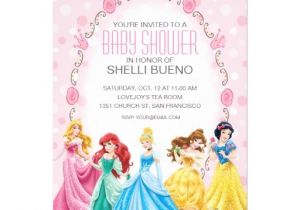 Disney Princess Baby Shower Invites Disney Princess It S A Girl Baby Shower 5×7 Paper
