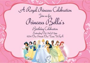 Disney Princess Birthday Invitation Template Disney Princess Invitations Digital File by Simplymadebymsb