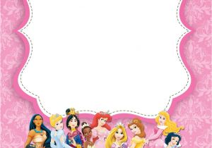 Disney Princess Birthday Invitation Template Free Printable Disney Princess Ticket Invitation Template