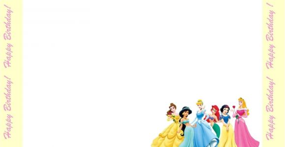 Disney Princess Birthday Invitation Templates Free 6 Free Borders for Birthday Invitations