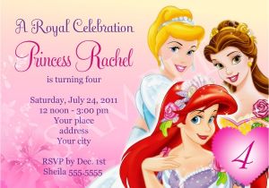 Disney Princess Birthday Invitation Templates Free Free Birthday Party Invitation Templates