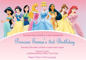 Disney Princess Birthday Invitations Free Printable Disney Princess Invitations Template Best Template