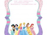 Disney Princess Birthday Invitations Free Printable Free Printable ornate Disney Princesses Invitation