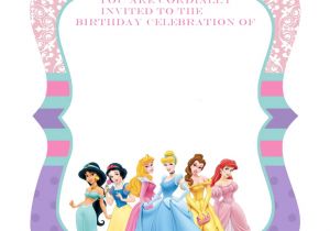 Disney Princess Birthday Invitations Free Printable Free Printable ornate Disney Princesses Invitation
