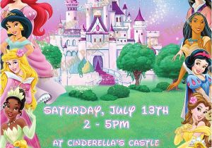 Disney Princess Birthday Invitations Free Printable Items Similar to Disney Princess Invitation Printable