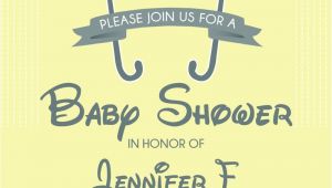 Disney themed Baby Shower Invites Winnie the Pooh and Friends Baby Shower