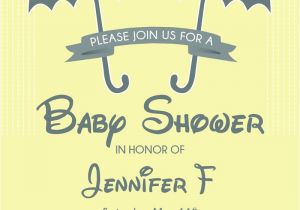 Disney themed Baby Shower Invites Winnie the Pooh and Friends Baby Shower