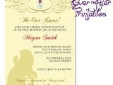 Disney Up Bridal Shower Invitations Beauty and the Beast Invite Disney Wedding Beauty and