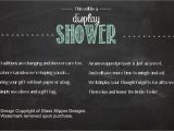 Display Bridal Shower Invitation Wording Printable Display Shower Insert for Bridal Shower