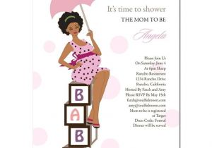 Diva Baby Shower Invitations Baby Shower Invitation African American Diva Baby Shower