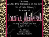 Diva Baby Shower Invitations Little Diva Baby Shower Invitation You Print by