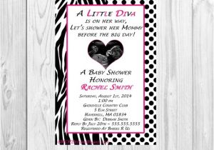 Diva Baby Shower Invitations Little Diva Baby Shower Invitations Personalized with