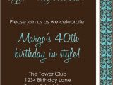 Diy 40th Birthday Invitations Diy Printable Invitation Birthday Party Birthday