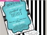 Diy Breakfast at Tiffany S Bridal Shower Invitations Breakfast at Tiffanys Bridal Shower by Enchanteddesigns4u