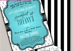 Diy Breakfast at Tiffany S Bridal Shower Invitations Breakfast at Tiffanys Bridal Shower by Enchanteddesigns4u