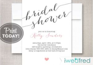 Diy Bridal Shower Invitations Templates Bridal Shower Invitation Bridal Shower Invitation
