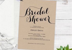 Diy Bridal Shower Invitations Templates Luxury Wedding Shower Invitations Diy Ideas