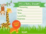 Diy Jungle theme Baby Shower Invitations Baby Shower Invitation Jungle theme Frugal Fanatic