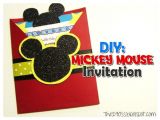 Diy Mickey Mouse Party Invitations 29 Mickey Mouse Birthday Party Ideas Spaceships and