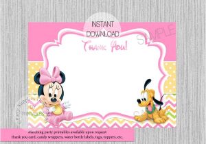 Diy Minnie Mouse Baby Shower Invitations 10 Minnie Mouse Baby Shower Invitations Psd Ai